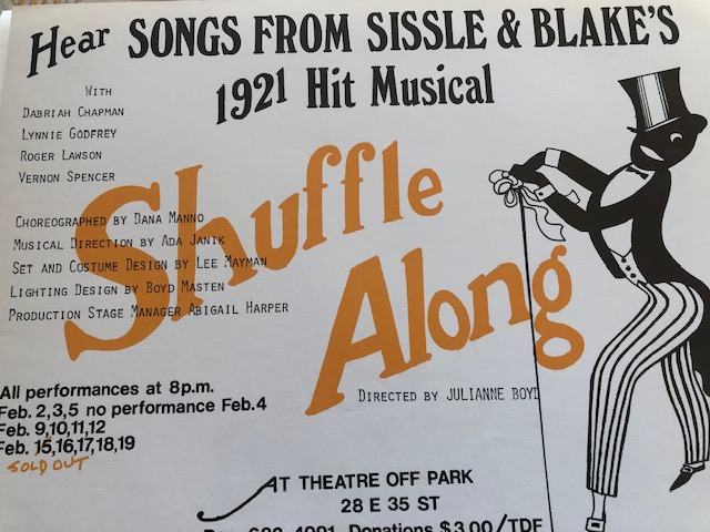 1921 SHUFFLE ALONG, the 100th Anniversary